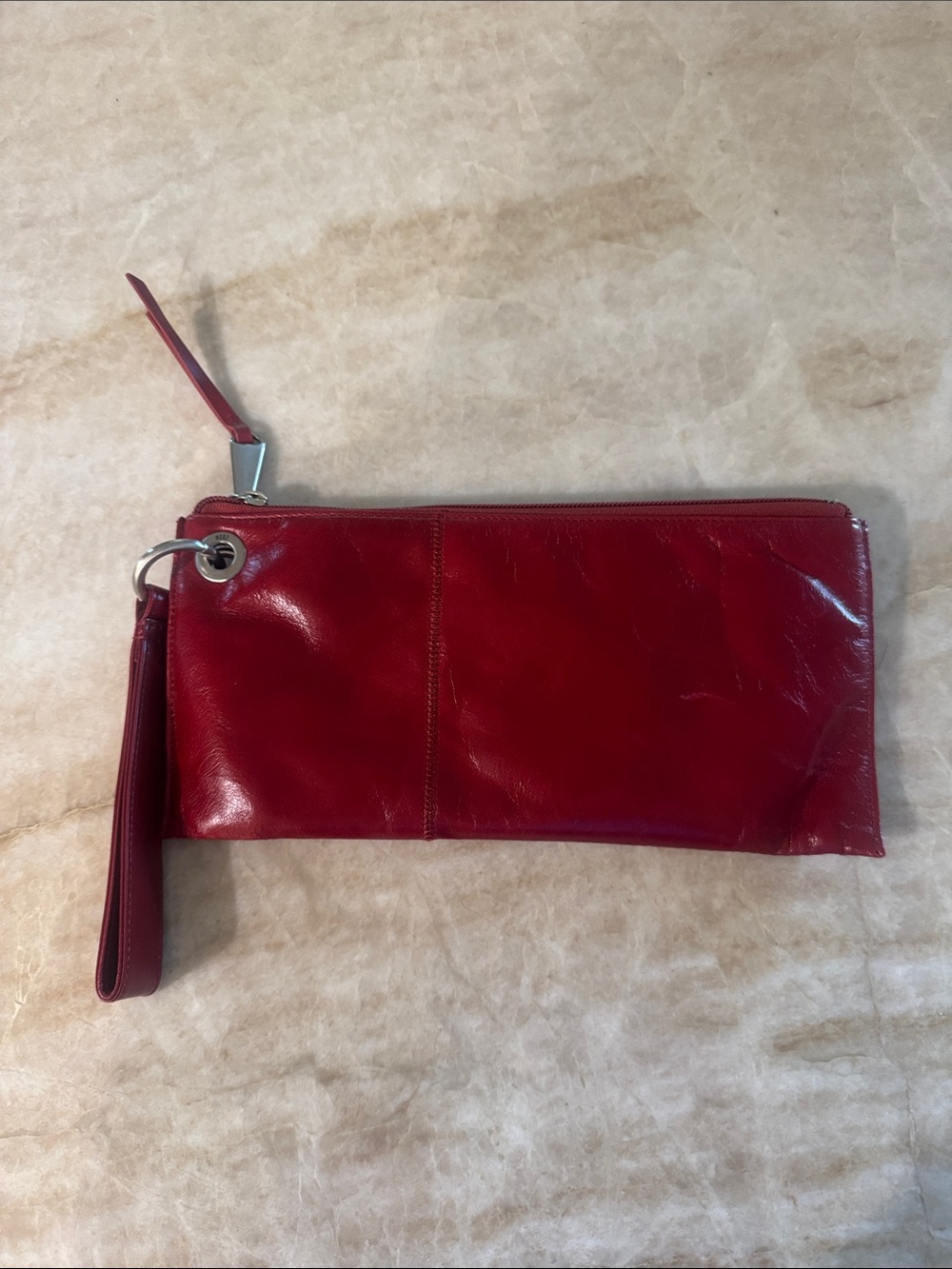 HOBO Vida Clutch Wallet NWT Cardinal Red
